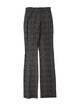 Reformation Plaid Print Straight Leg Pants