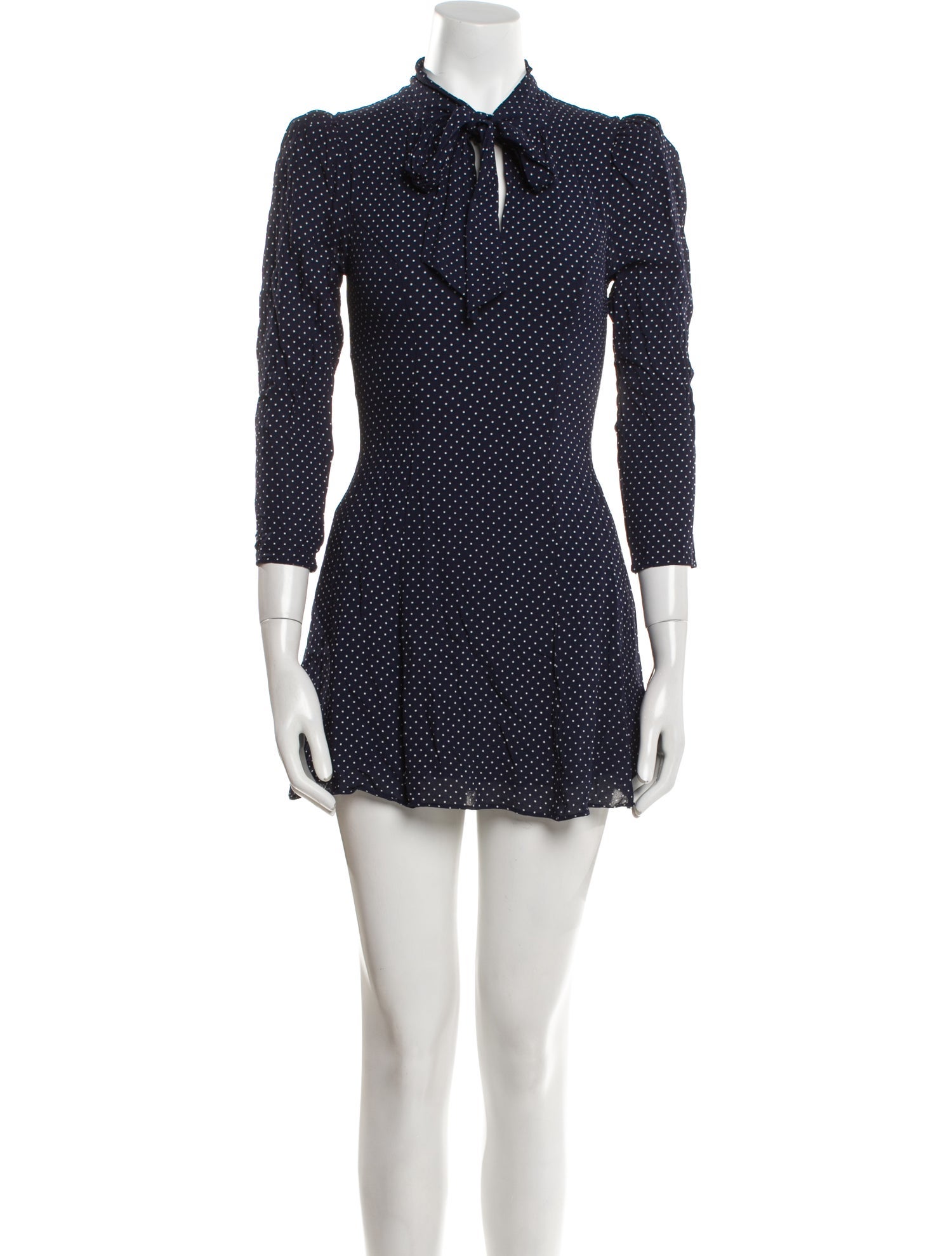 Reformation Polka Dot Print Mini Dress