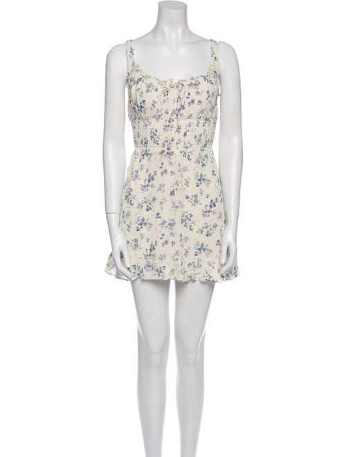 Reformation Floral Print Mini Dress
