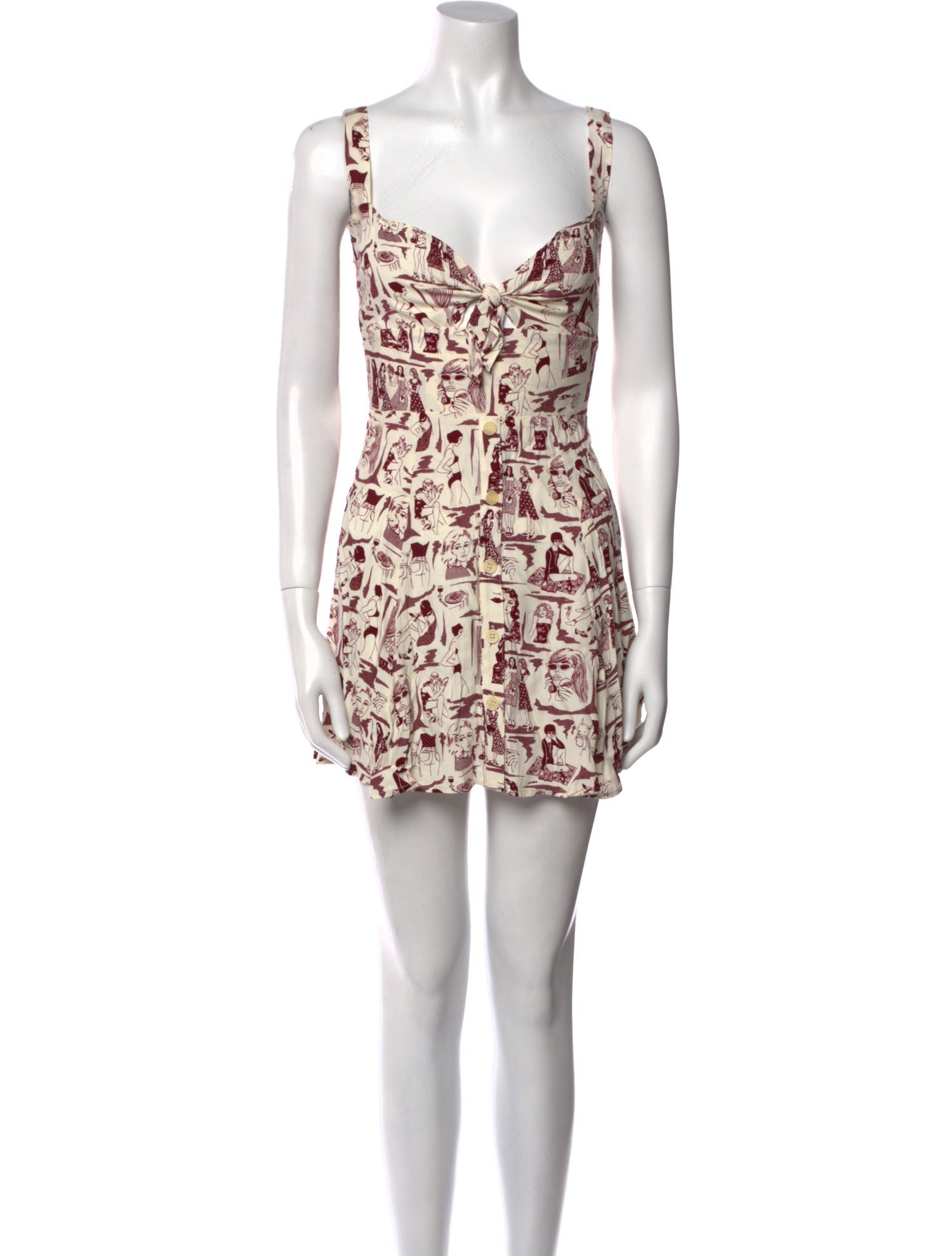 Reformation Printed Mini Dress