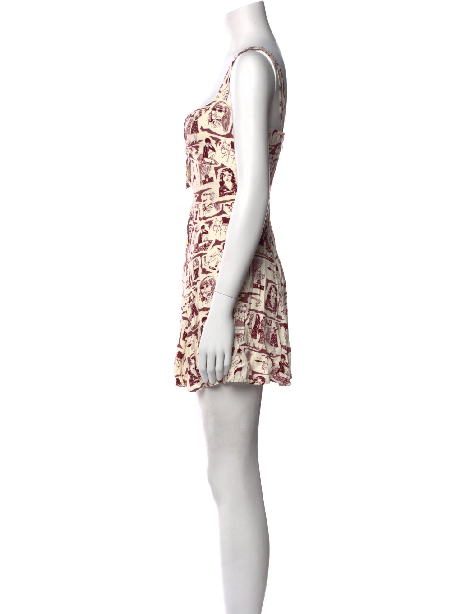 Reformation Printed Mini Dress