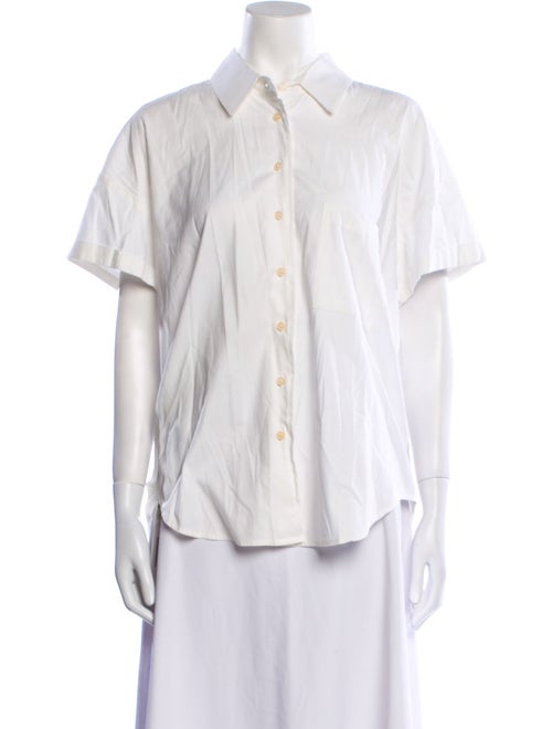 Reformation Short Sleeve Button-Up Top