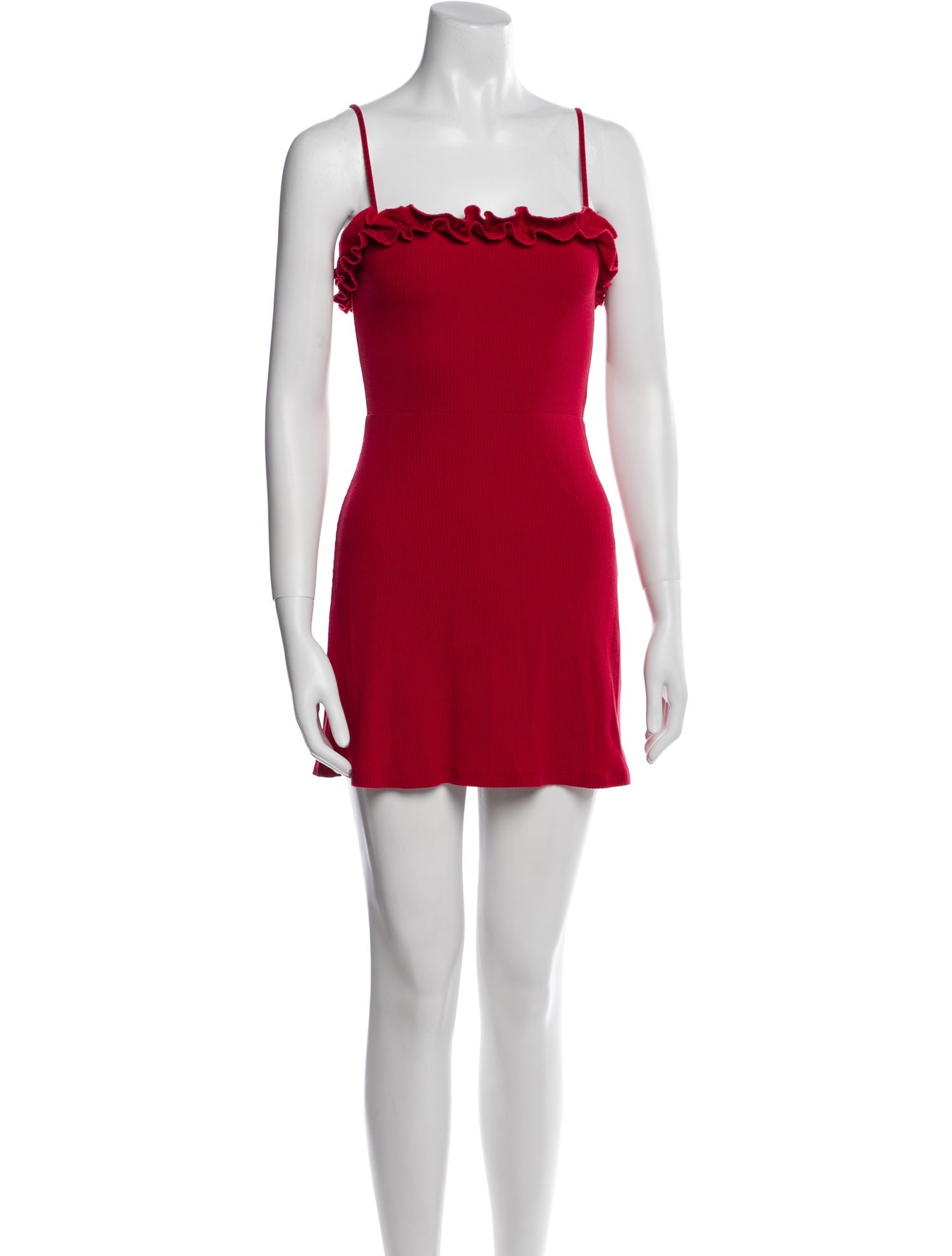 Reformation Square Neckline Mini Dress