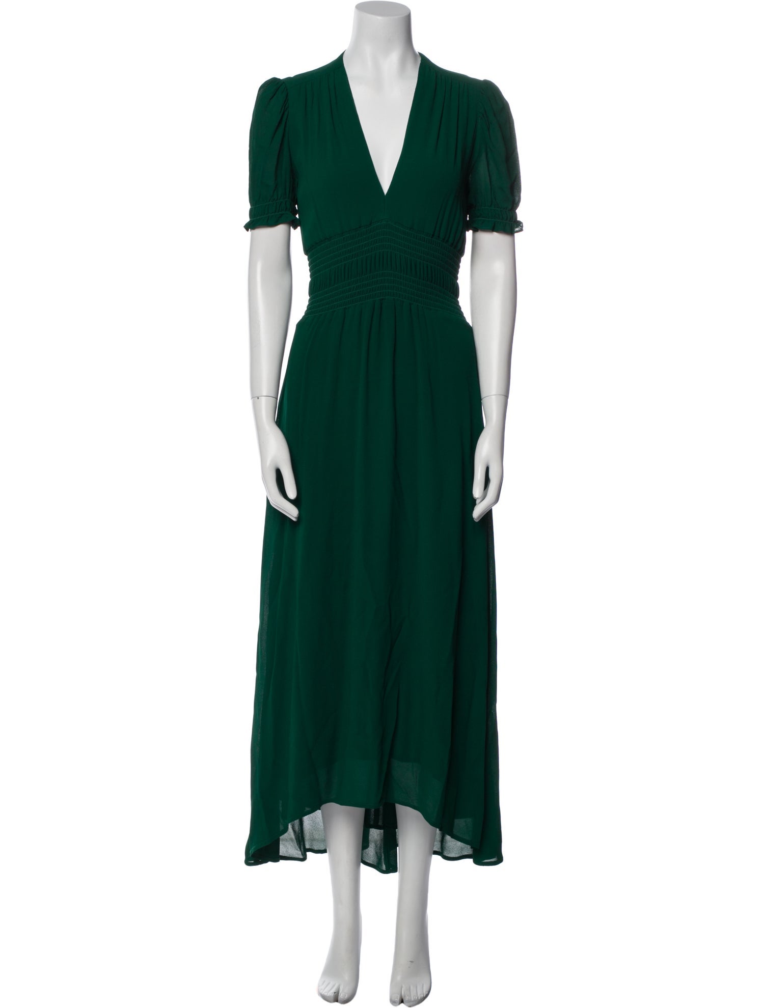 Reformation V-Neck Long Dress