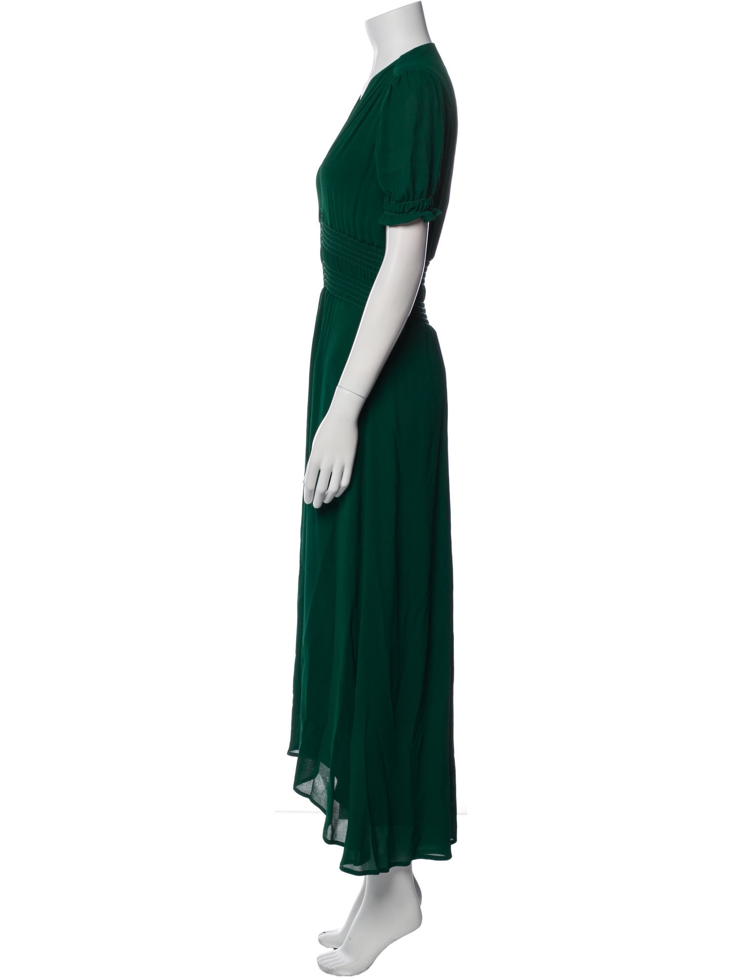 Reformation V-Neck Long Dress