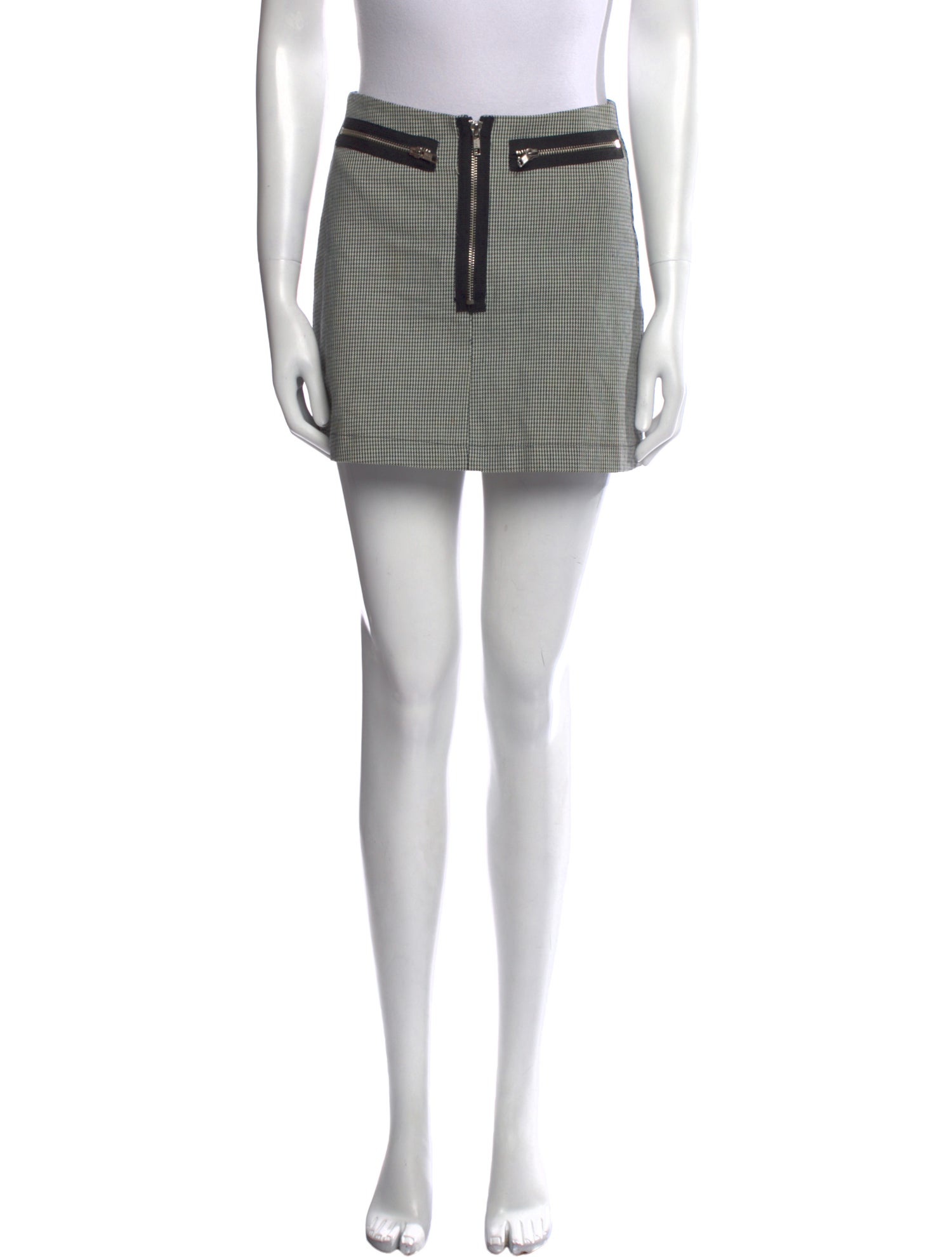 Reformation Plaid Print Mini Skirt