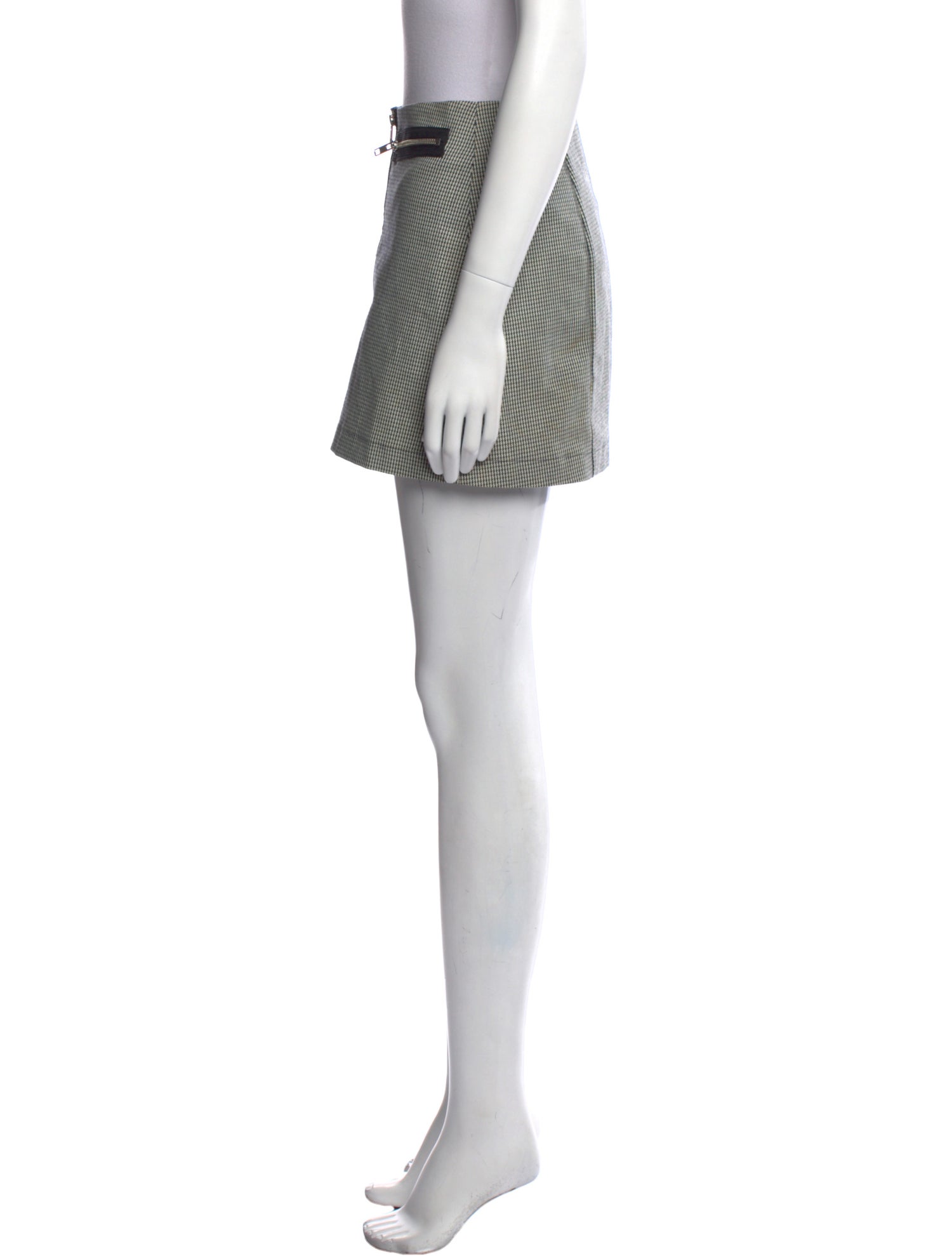 Reformation Plaid Print Mini Skirt