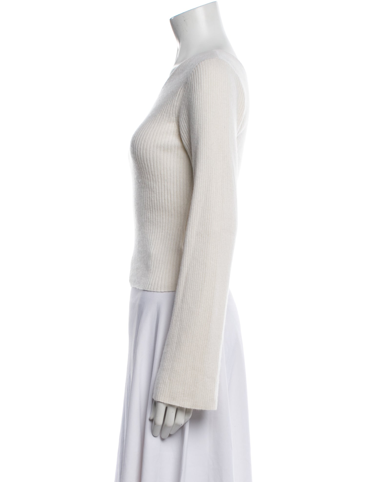 Reformation Cashmere One-Shoulder Sweater