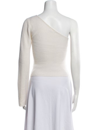 Reformation Cashmere One-Shoulder Sweater