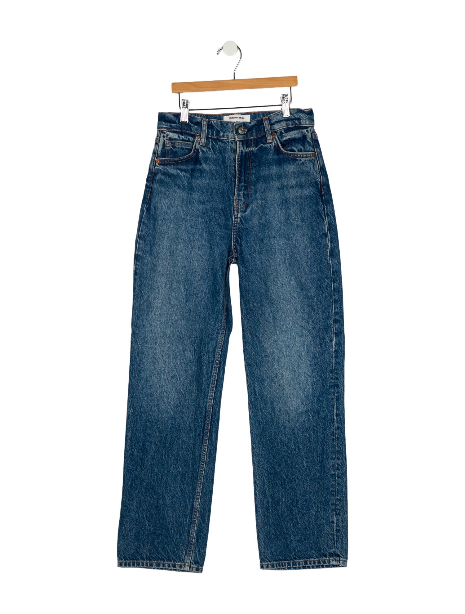 Reformation Mid-Rise Wide Leg Jeans