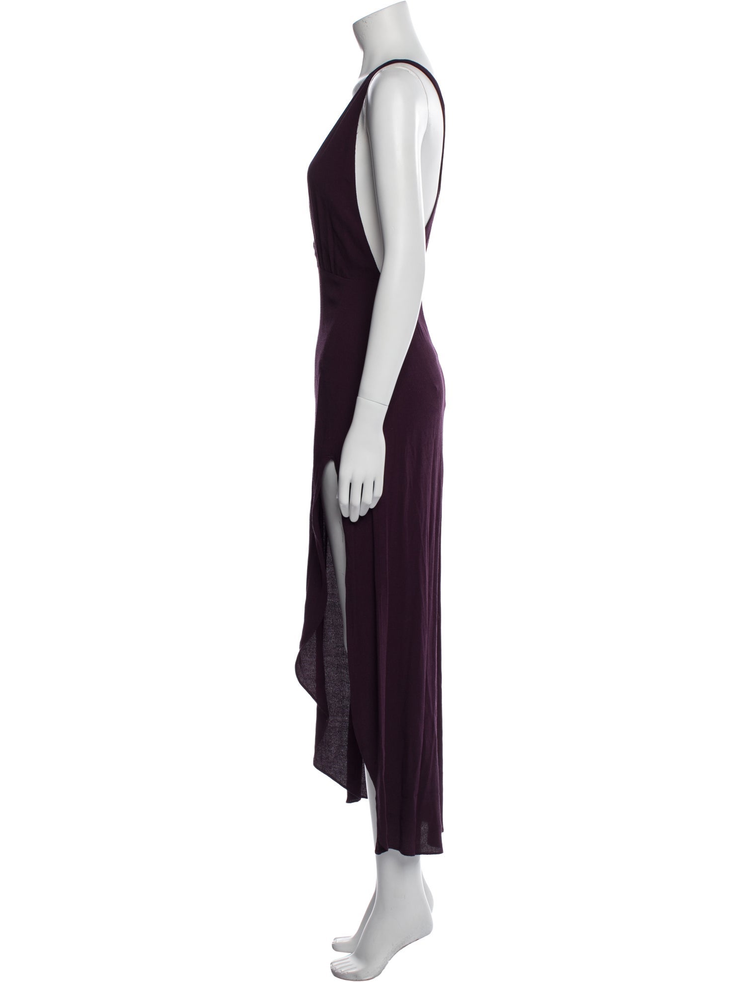 Reformation V-Neck Long Dress