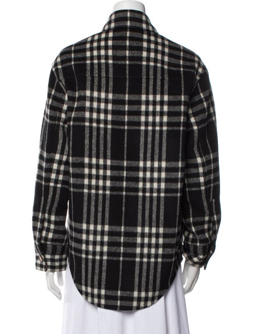 Reformation Wool Plaid Print Jacket
