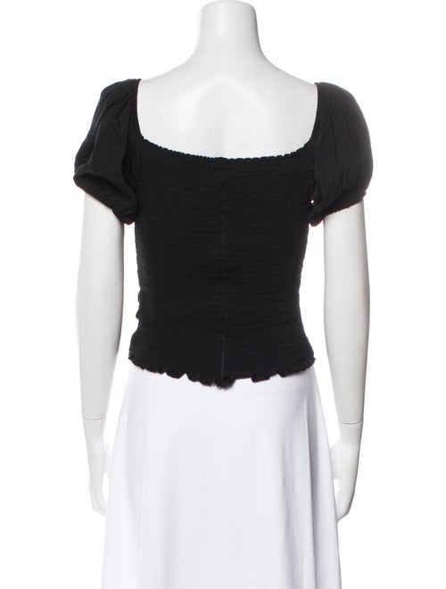 Reformation V-Neck Short Sleeve Crop Top