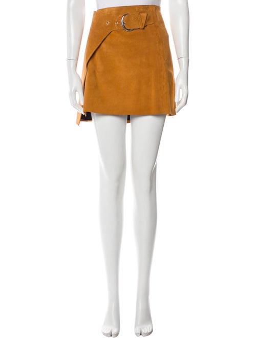 Reformation Leather Mini Skirt