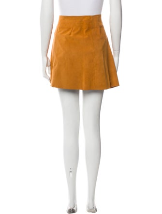 Reformation Leather Mini Skirt