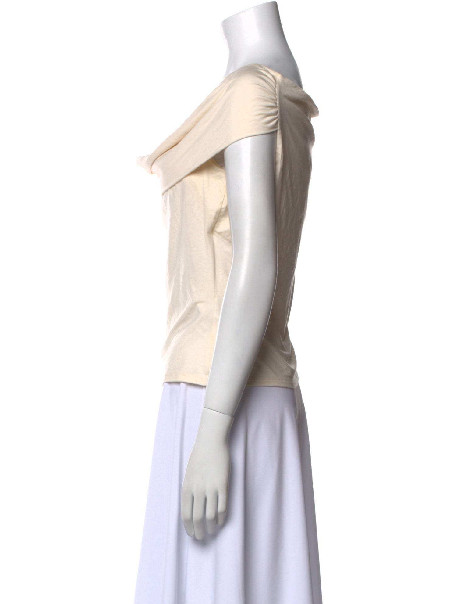 Reformation Cowl Neck Short Sleeve Top