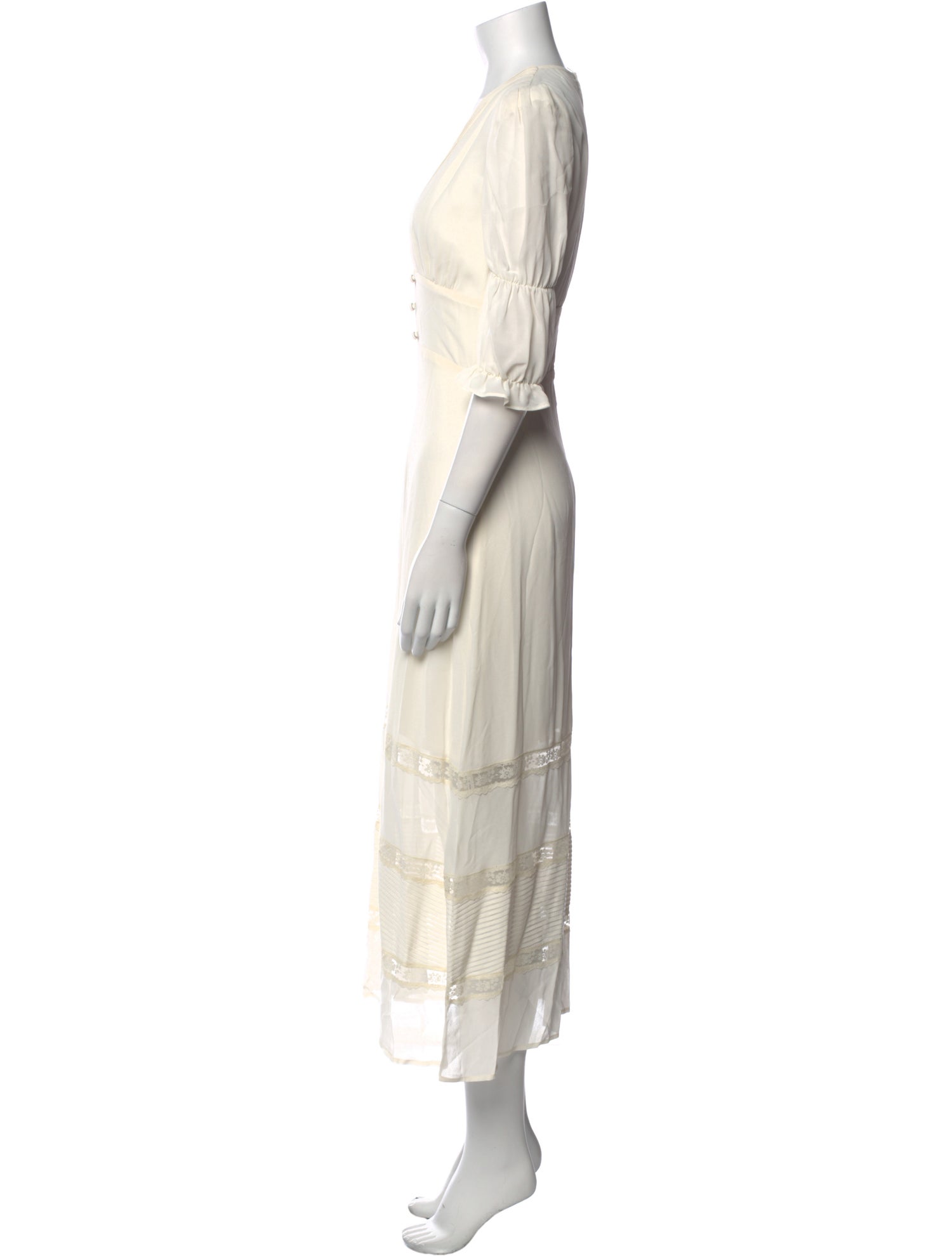 Reformation V-Neck Long Dress