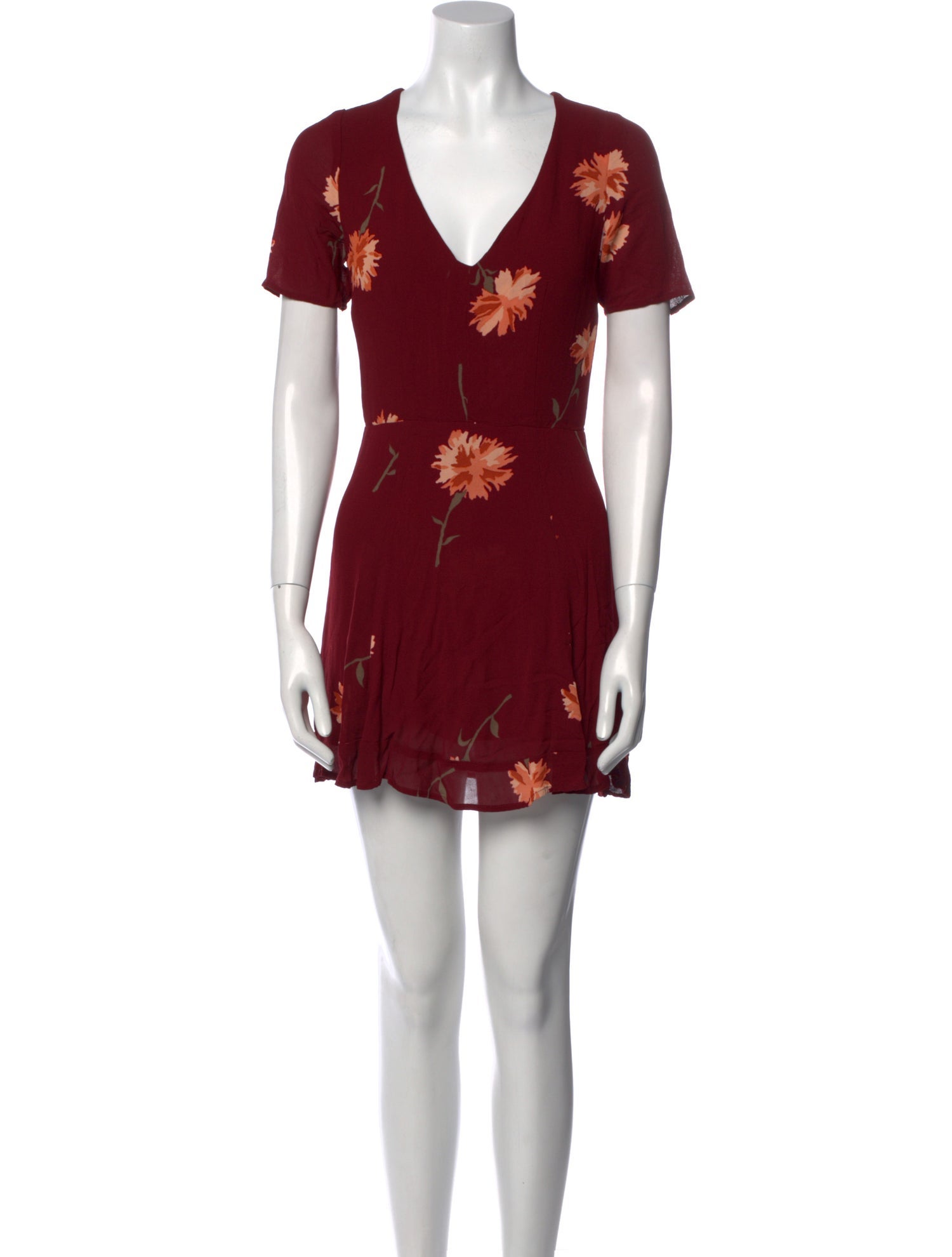 Reformation Floral Print Mini Dress