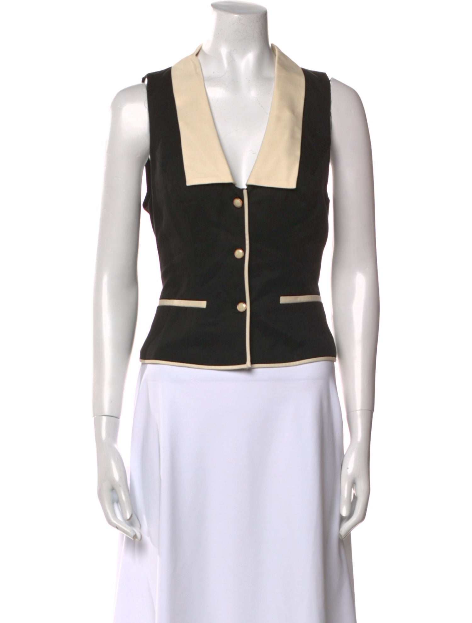 Reformation Colorblock Pattern Square Neckline Crop Top w/ Tags