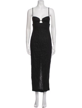 Reformation Linen Midi Length Dress