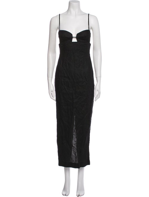 Reformation Linen Midi Length Dress