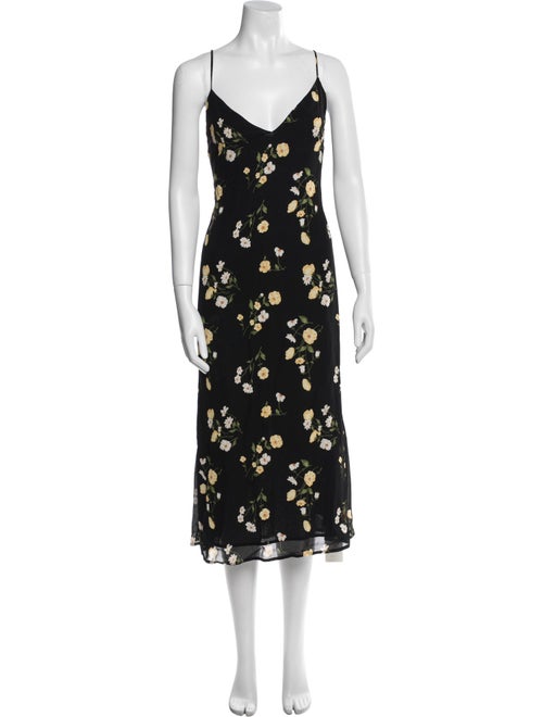 Reformation Floral Print Long Dress