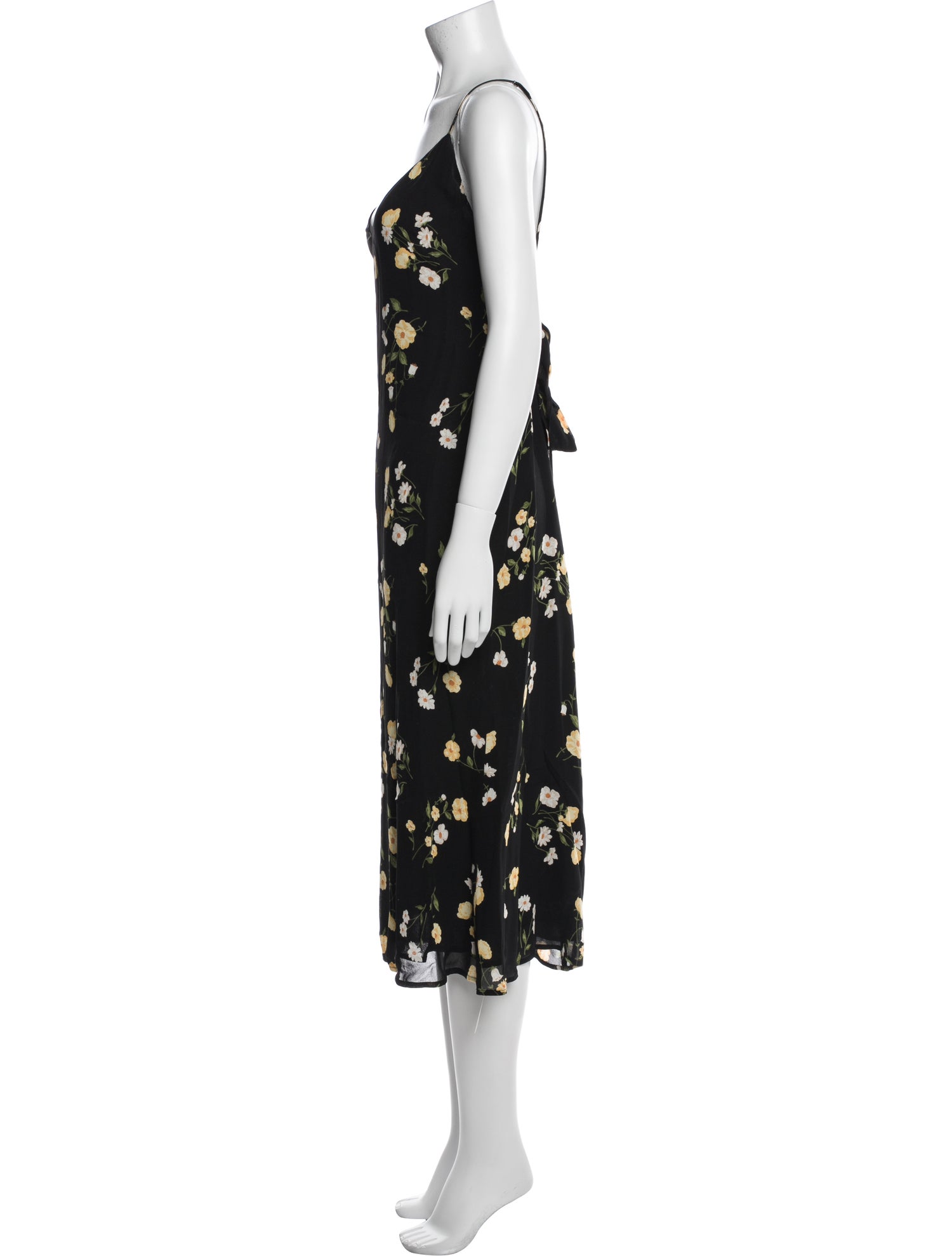 Reformation Floral Print Long Dress