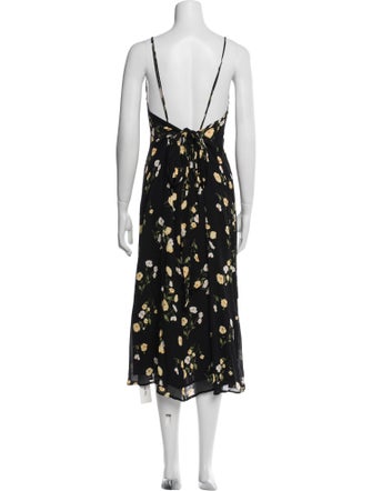 Reformation Floral Print Long Dress