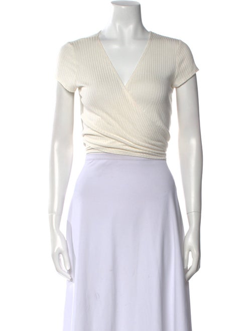 Reformation Linen V-Neck Sweater