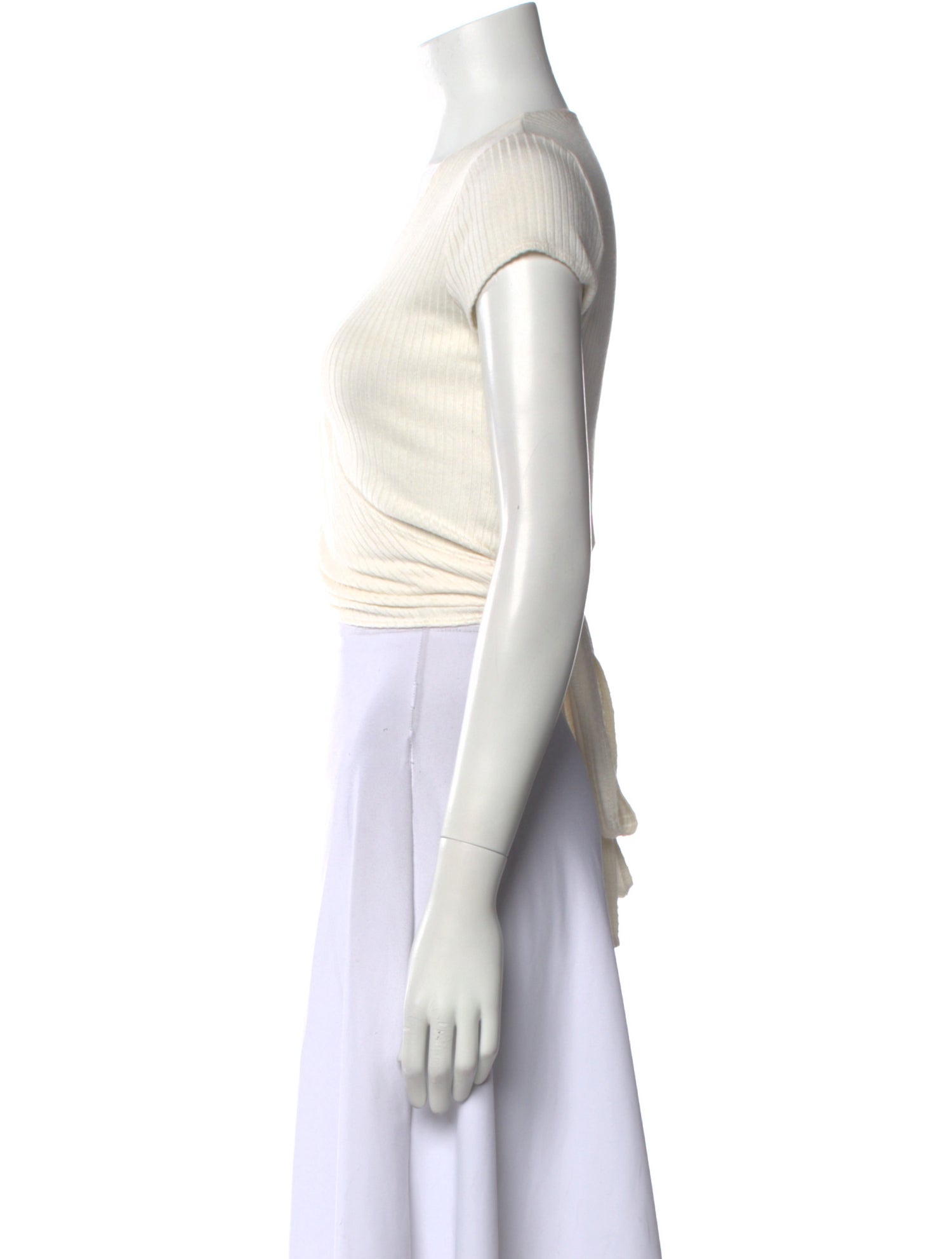 Reformation Linen V-Neck Sweater