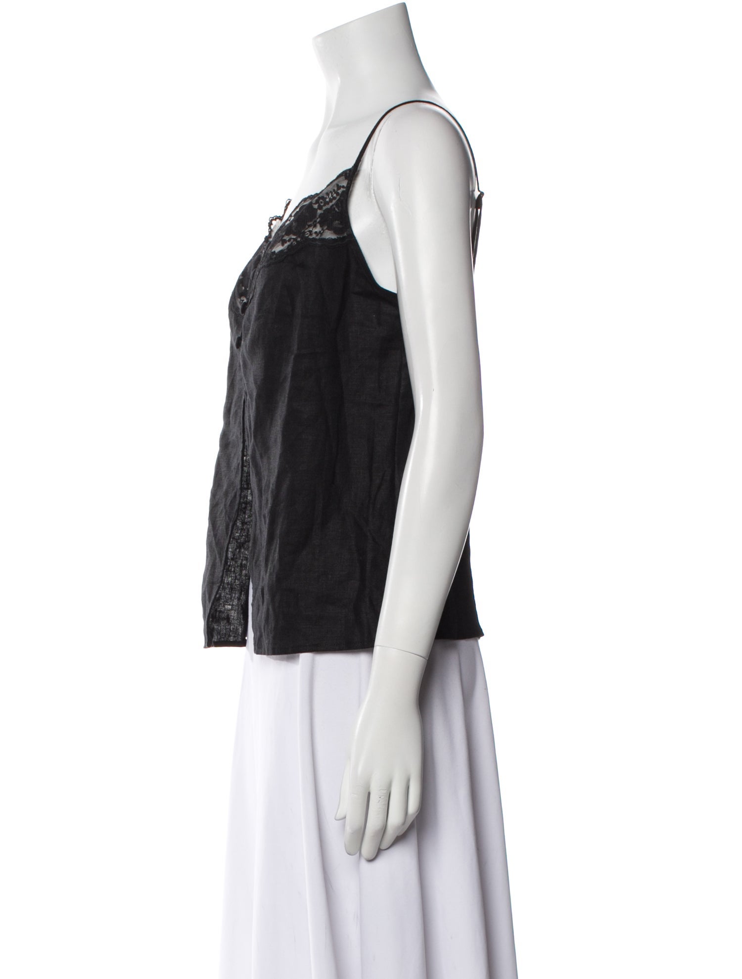 Reformation Linen Square Neckline Top