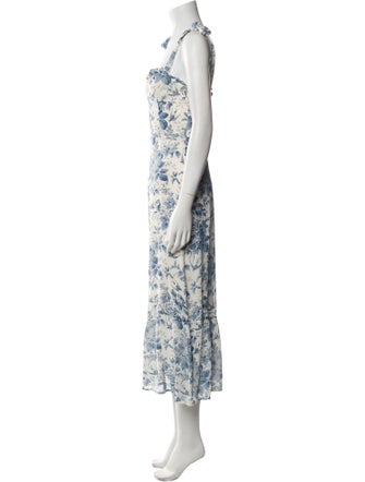 Reformation Floral Print Long Dress
