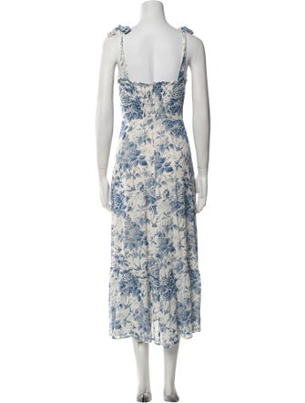 Reformation Floral Print Long Dress