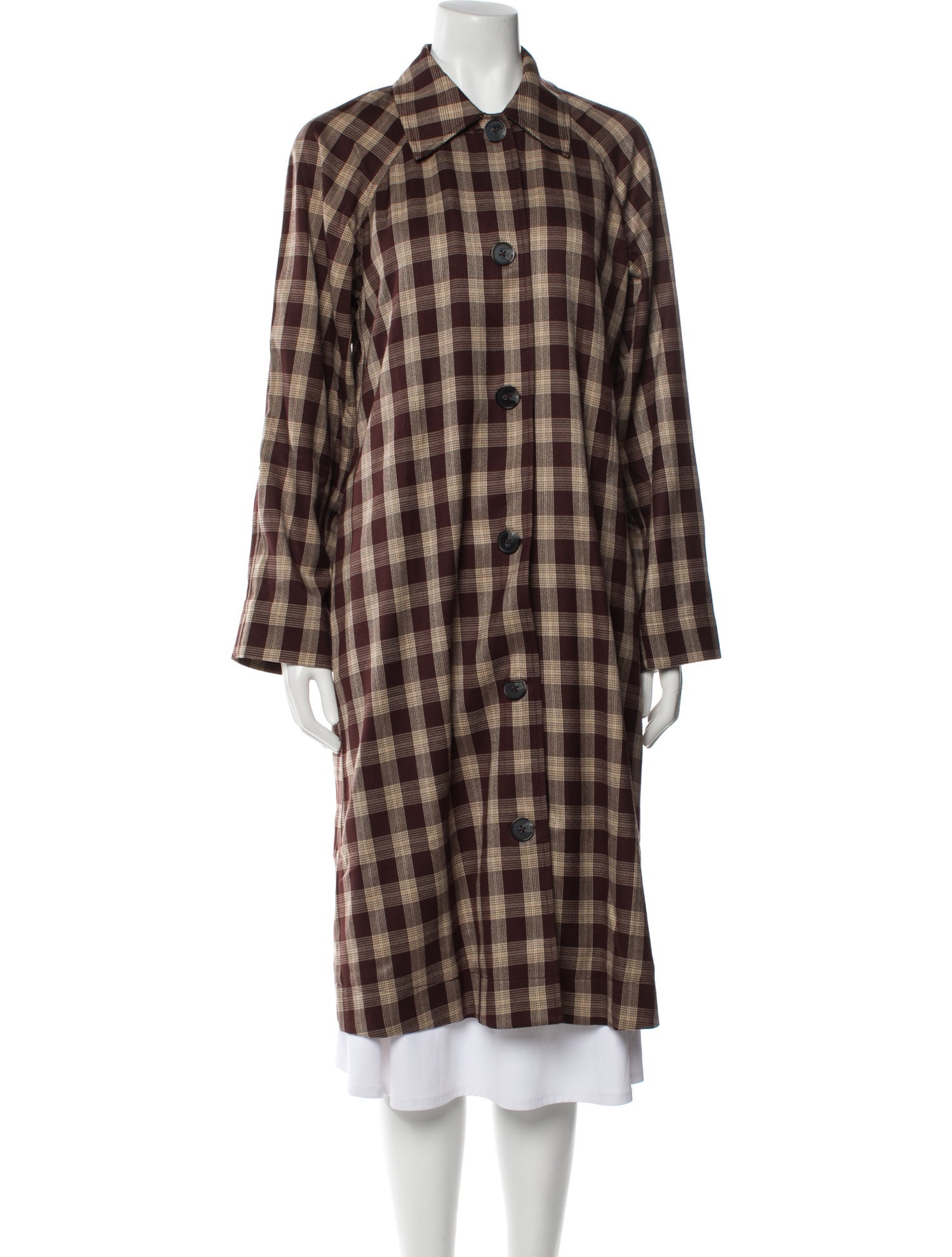 Reformation Plaid Print Coat