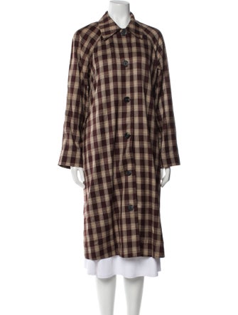 Reformation Plaid Print Coat