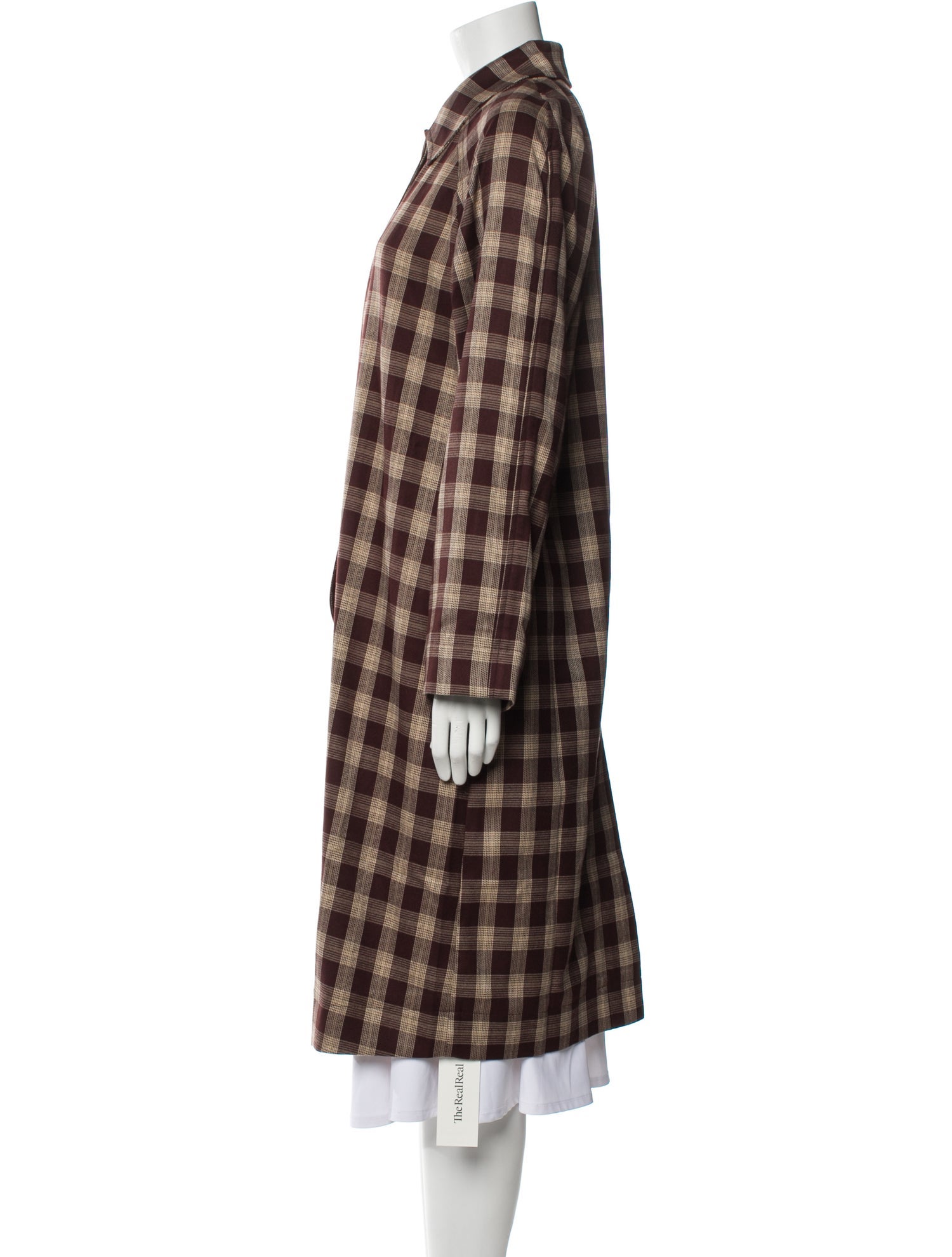 Reformation Plaid Print Coat