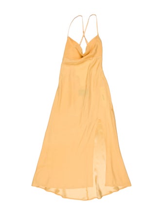 Reformation Silk Midi Length Dress