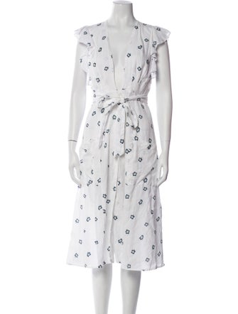 Reformation Linen Midi Length Dress