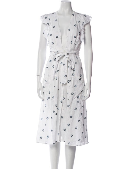 Reformation Linen Midi Length Dress