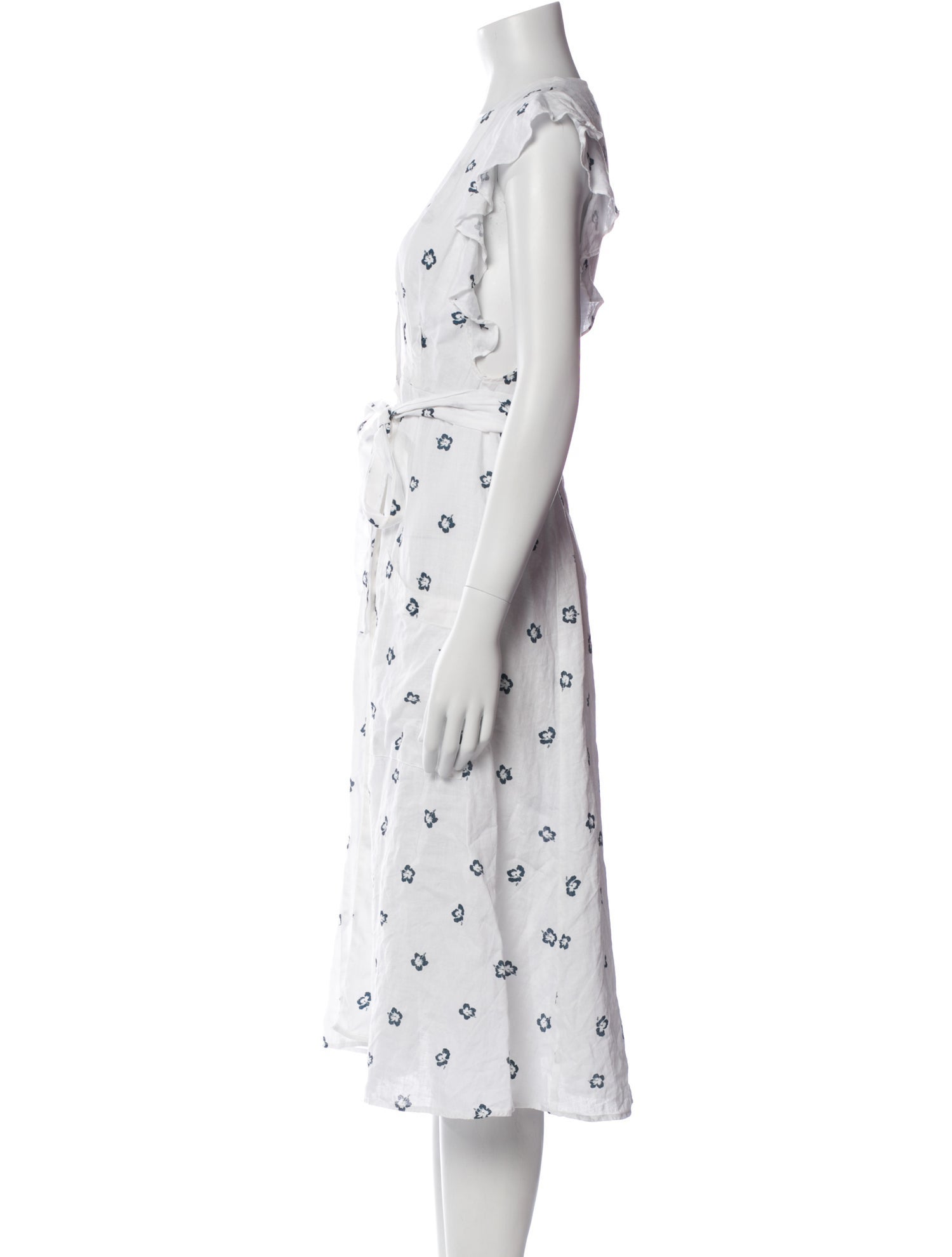 Reformation Linen Midi Length Dress