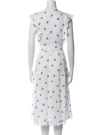 Reformation Linen Midi Length Dress