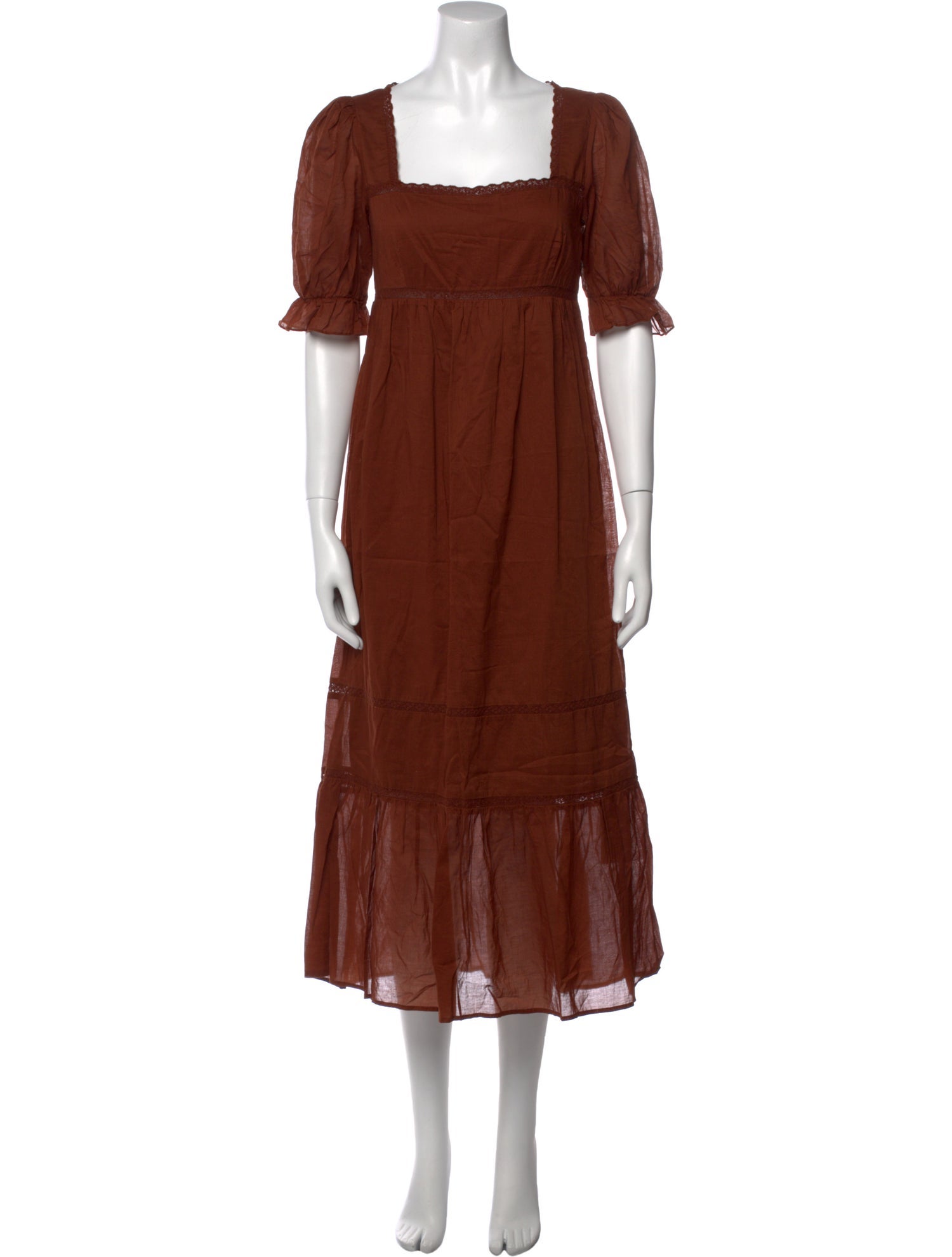 Reformation Square Neckline Long Dress