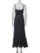 Reformation Floral Print Long Dress