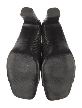 Reformation Embossed Leather Slides