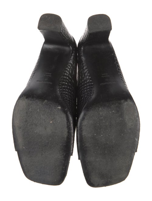 Reformation Embossed Leather Slides