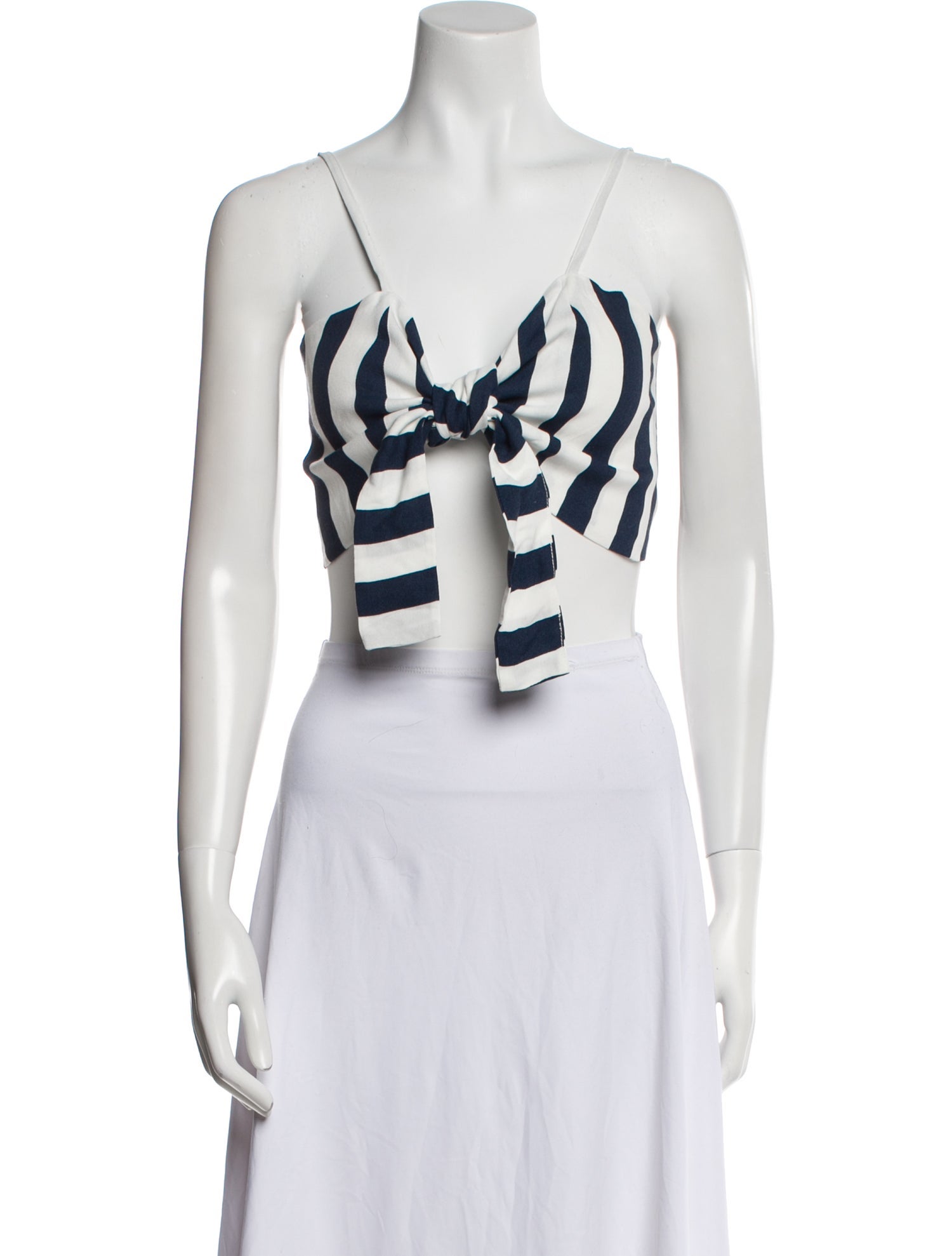 Reformation Printed Square Neckline Crop Top