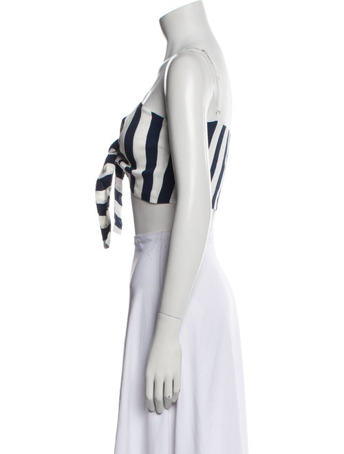 Reformation Printed Square Neckline Crop Top