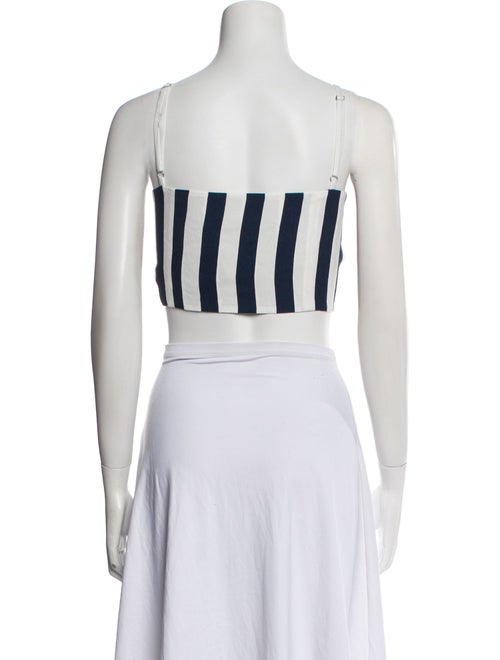 Reformation Printed Square Neckline Crop Top