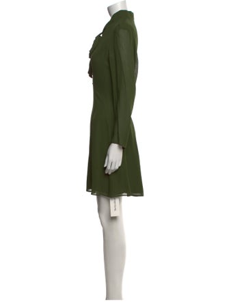 Reformation Tie Neck Mini Dress