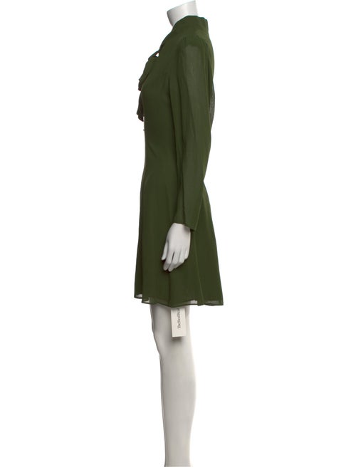 Reformation Tie Neck Mini Dress